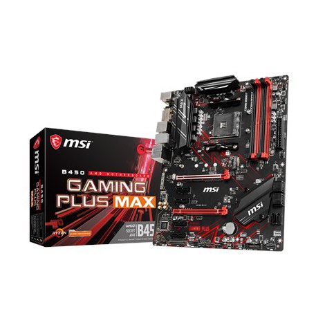 MSI | B450 GAMING PLUS MAX | Processor family AMD | Processor socket AM4 | DDR4 DIMM | Memory slots 4 | Number of SATA connector